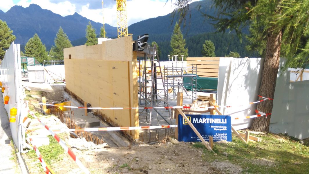 01 Kita StMoritz Beginn Holz Und Staenderbau