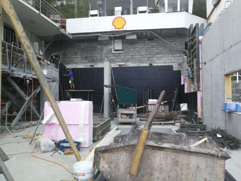 02 Erweiterung Garage Spescha Ilanz Waende UG2
