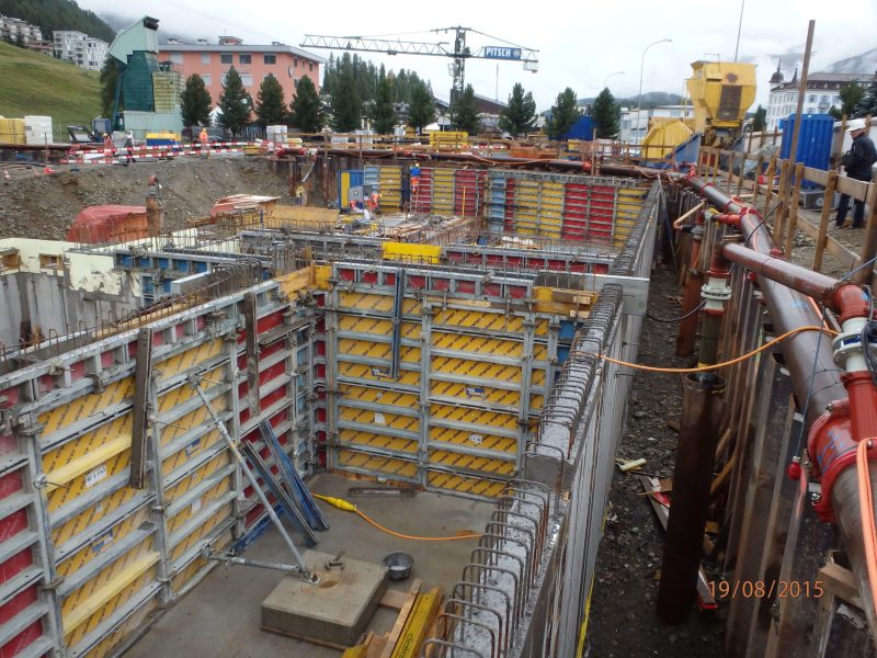 03 Ueberbauung Werkhofareal Stmoritz Waende UG 1 2 Etappe