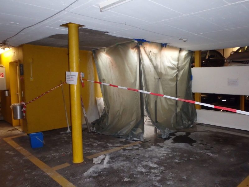 08 Lifteinbau Parkhaus Regionalspital Ilanz Erste Decke Liftschacht I
